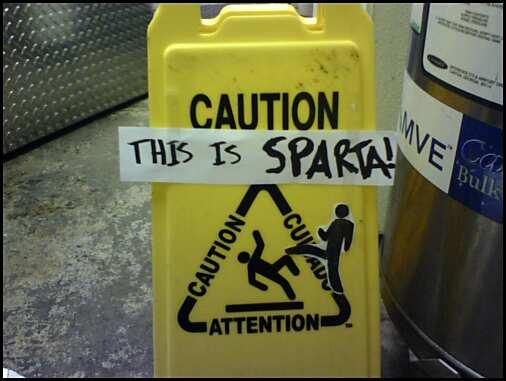 caution this is sparta ringer